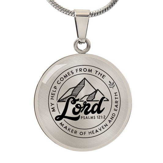 Luxury Necklace My Help Comes From the Lord