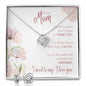 Love knot Earring & Necklace Set | To My Mom