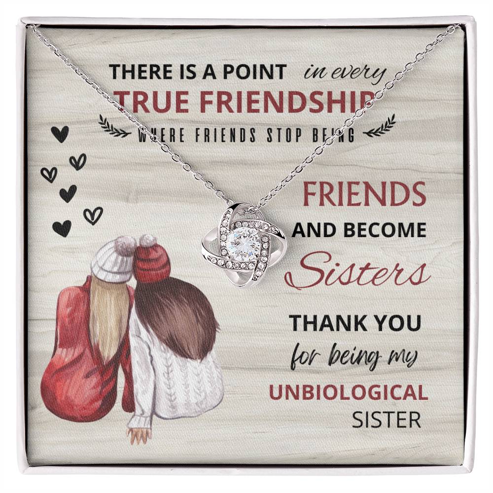 Love Knot Necklace | To My Best Friend - Become Sisters