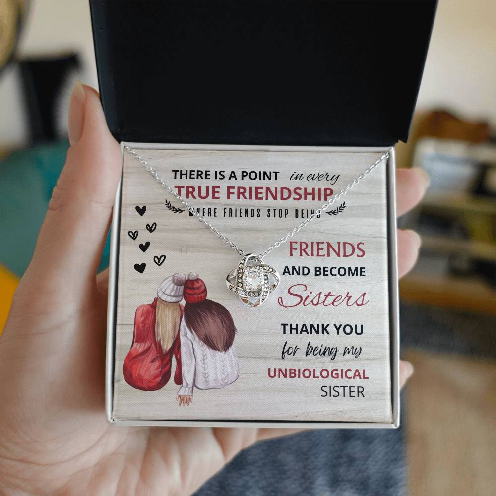 Love Knot Necklace | To My Best Friend - Become Sisters