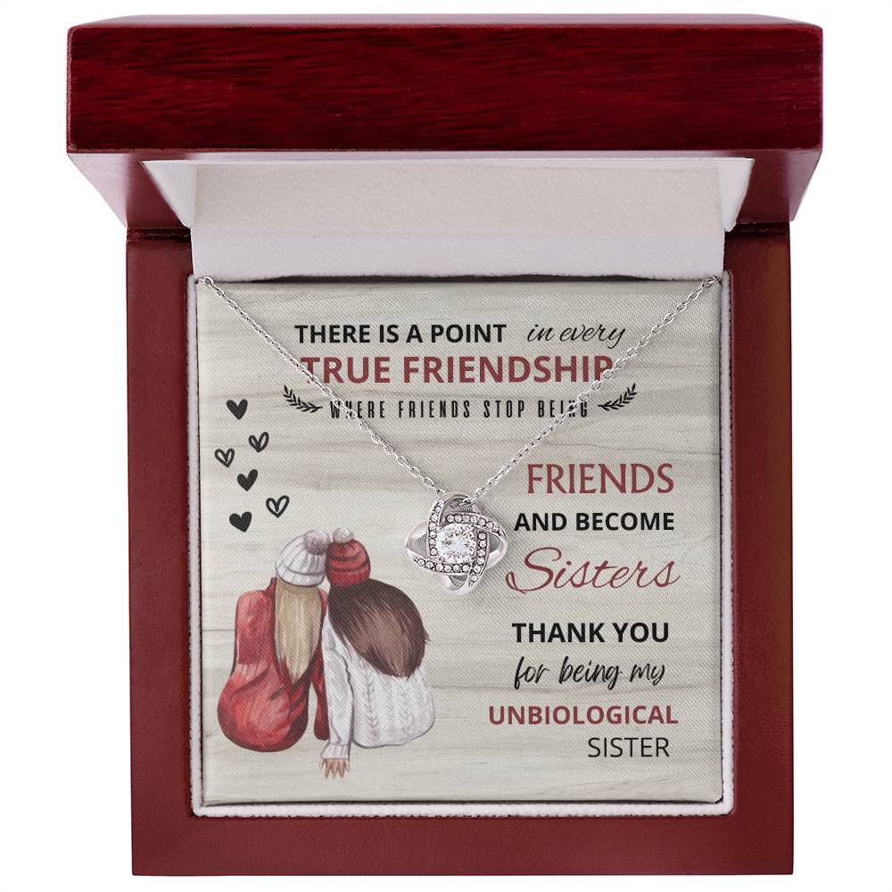 Love Knot Necklace | To My Best Friend - Become Sisters