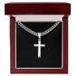 Artisan Cross Necklace on Cuban Chain