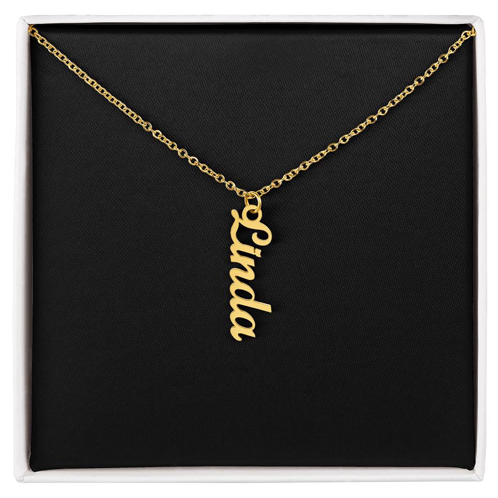 Multi Vertical Name Necklace