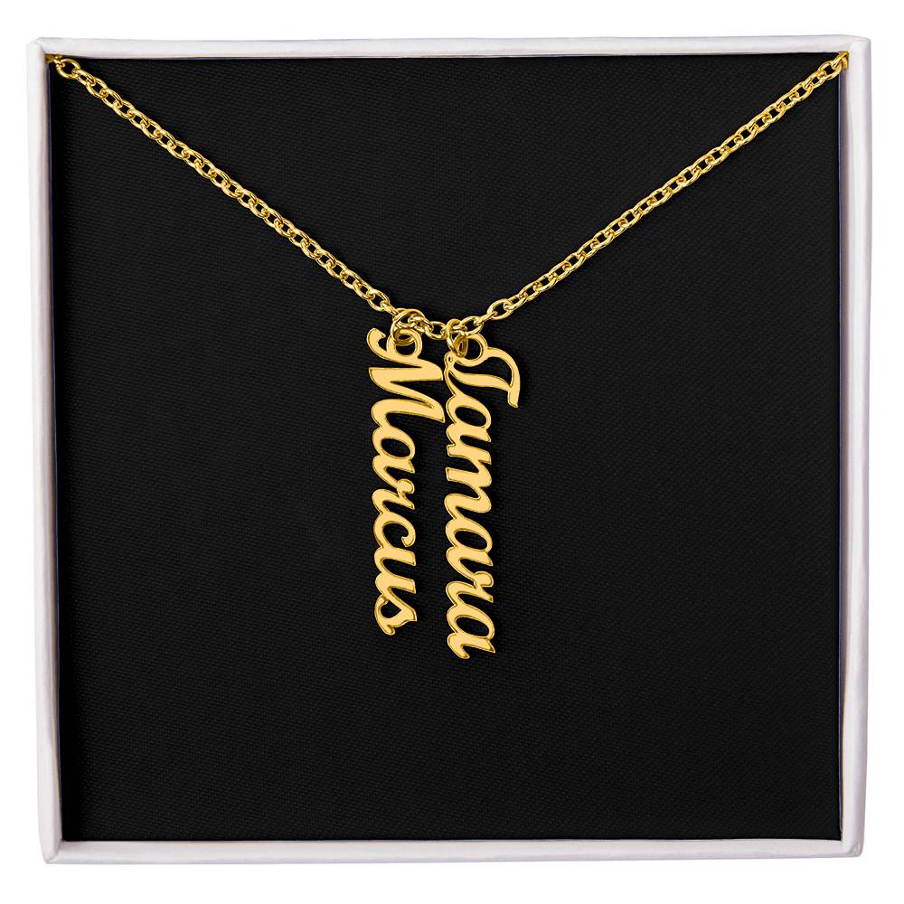 Multi Vertical Name Necklace