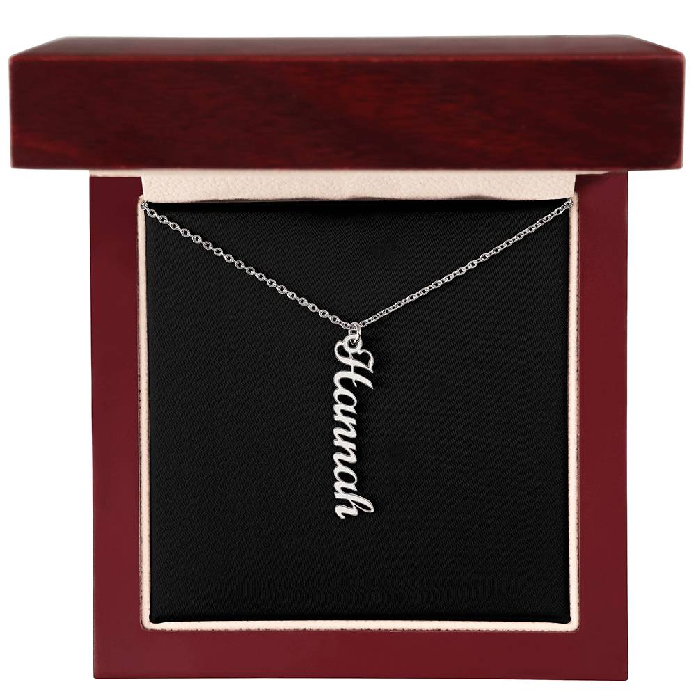 Multi Vertical Name Necklace