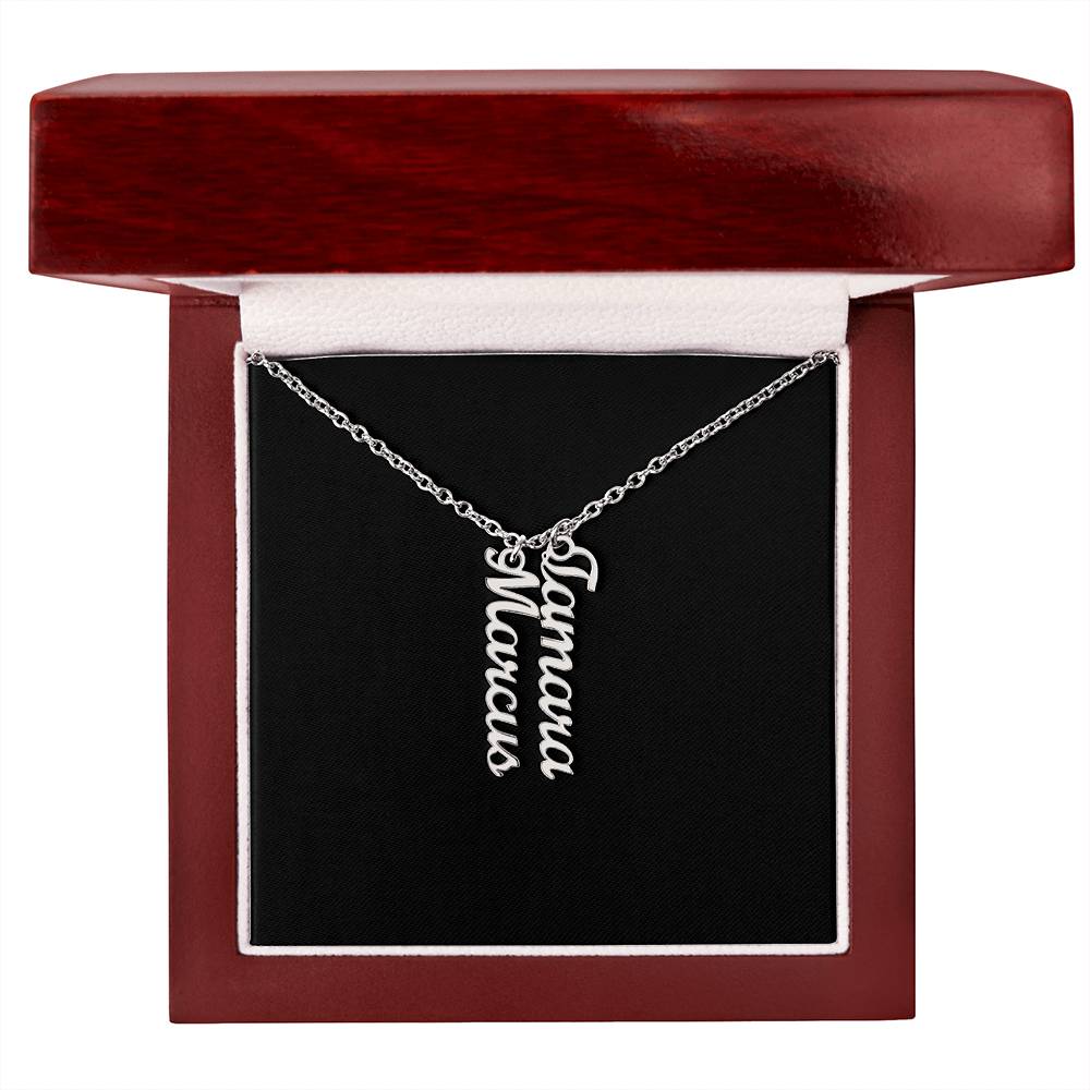 Multi Vertical Name Necklace