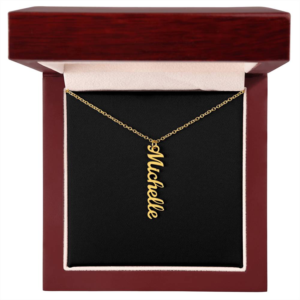 Multi Vertical Name Necklace