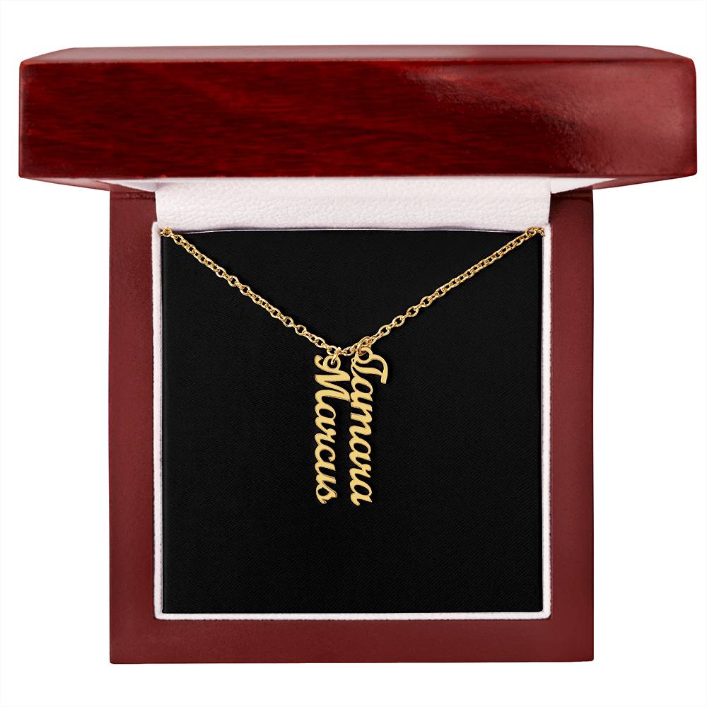 Multi Vertical Name Necklace