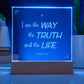 I am the truth |  Engraved Acrylic Plaque Led Light