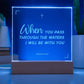 I will be with you |  Engraved Acrylic Plaque Led Light