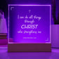 I  can do all things | Engraved Acrylic Plaque Led Light