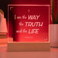 I am the truth |  Engraved Acrylic Plaque Led Light