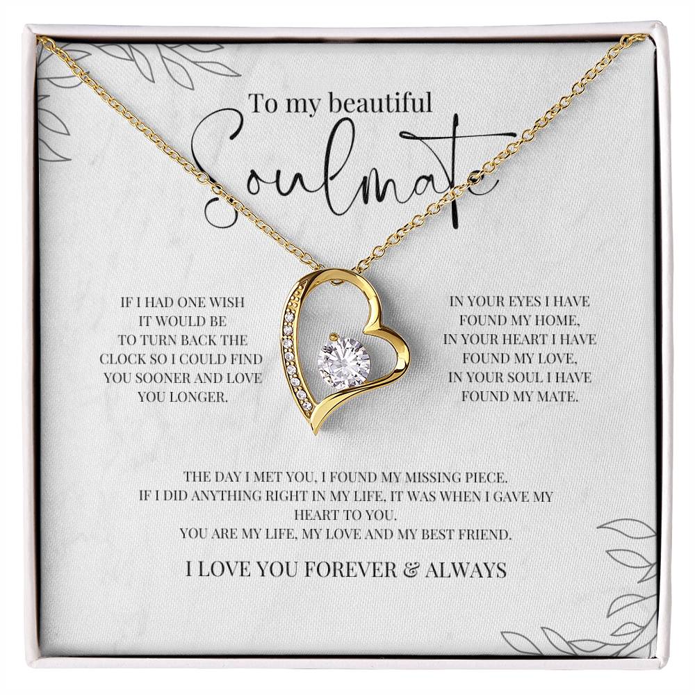 Forever Love Necklace | To My Soulmate - One Wish