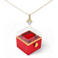 Alluring Beauty Necklace +  Red Rose Luxurious Box